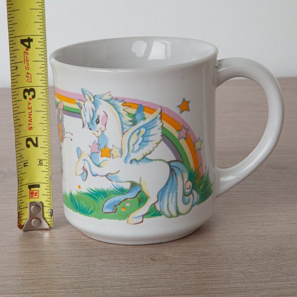 VTG 80s Wallace Berrie Pegasus Rainbow Butterfly Coffee Mug 1982 Fantasy #4907 - Picture 16 of 16